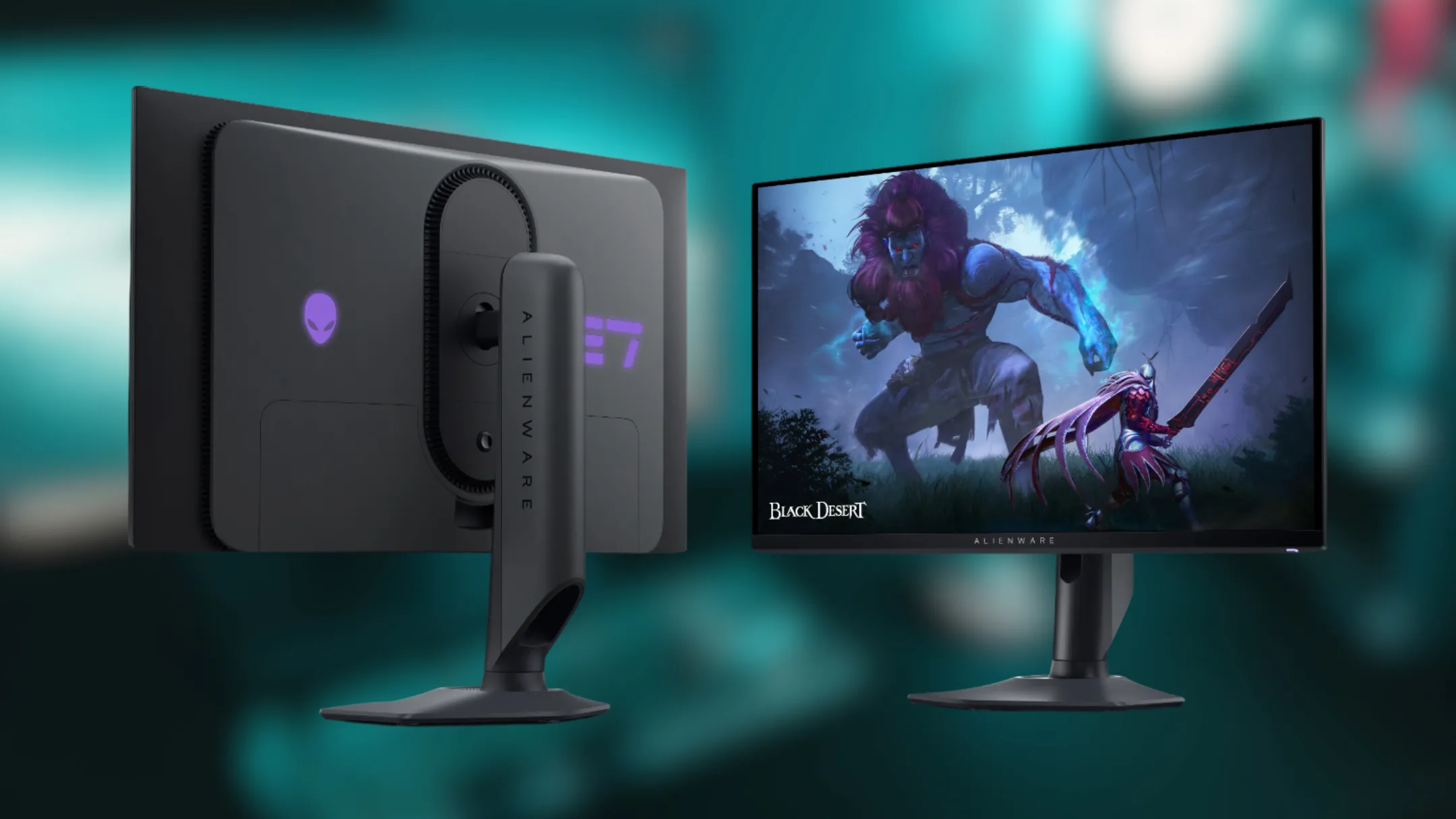 Thiết kế mặt sau với đèn RGB của Alienware AW2725DF