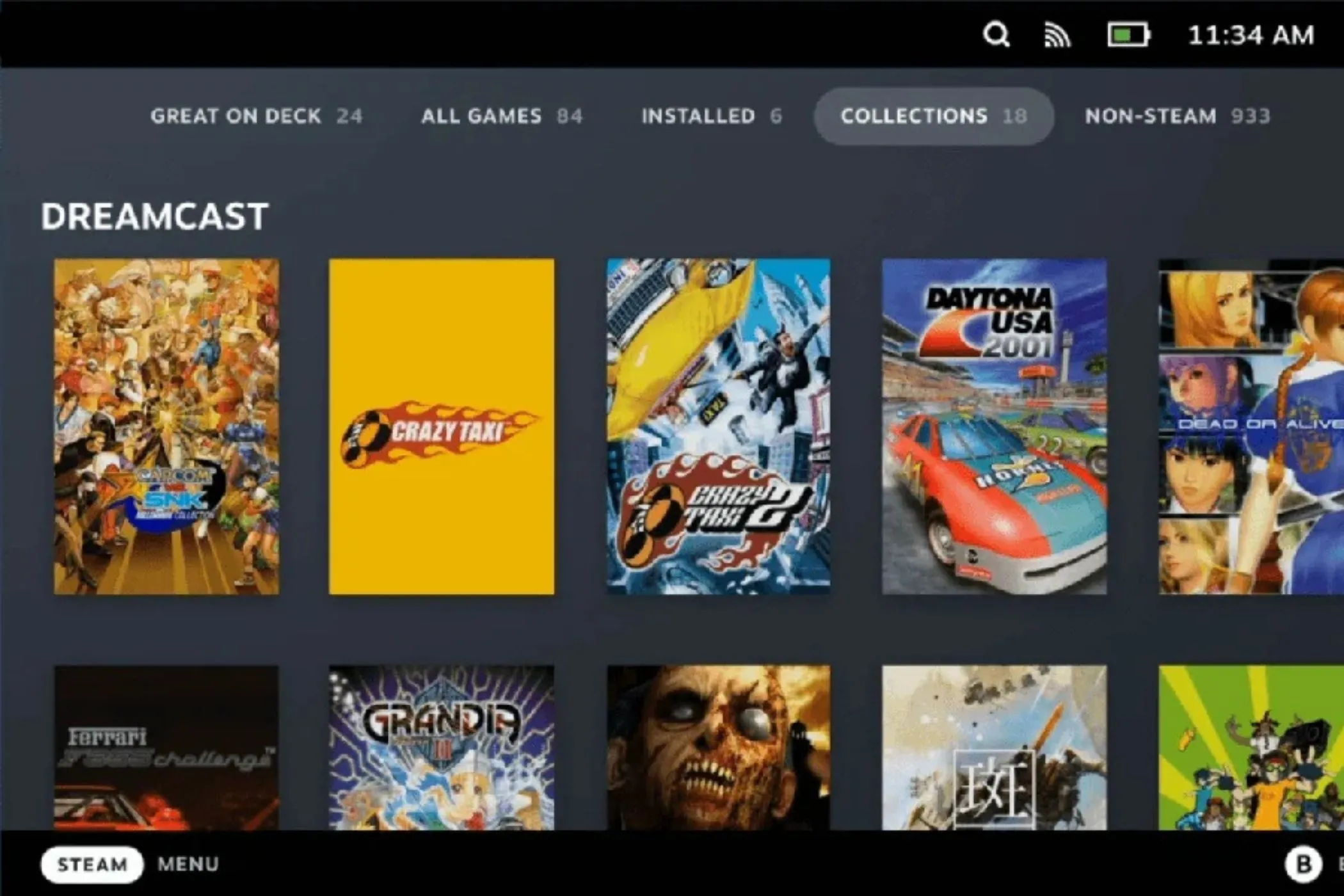 Thư viện game giả lập trên Steam Deck EmuDeck