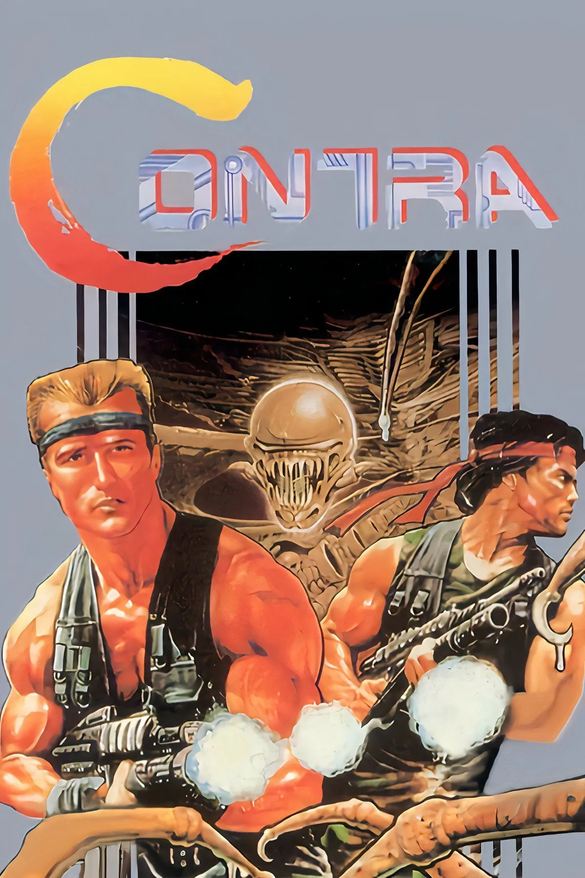 Tổng hợp các khoảnh khắc hành động trong game Contra trên NES
