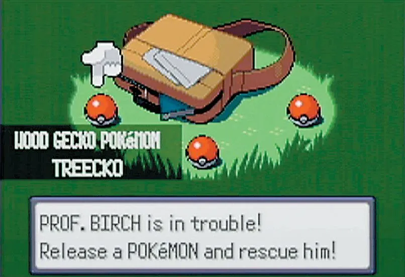 Trận chiến Pokémon trong môi trường đồ họa gameboy advance, thể hiện lối chơi RPG quen thuộc