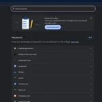 Trình quản lý mật khẩu Google Chrome đang hiển thị danh sách các mật khẩu đã lưu với tùy chọn tìm kiếm và thêm mật khẩu mới.