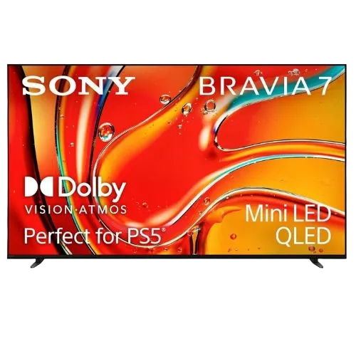 TV Sony Bravia 7 QLED 65 inch với màn hình rực rỡ và chân đế kim loại